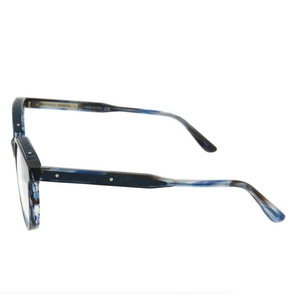Bottega Veneta Unisex Blue and Grey Round Eyeglasses! - Picture 3 of 4